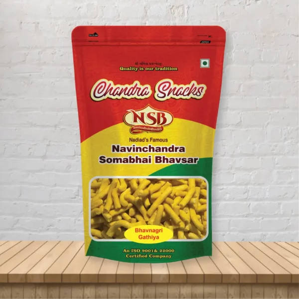 Bhavnagri-Gathiya From Chandra Snacks.