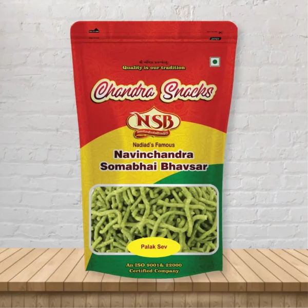 palak-sev from chandra snacks.