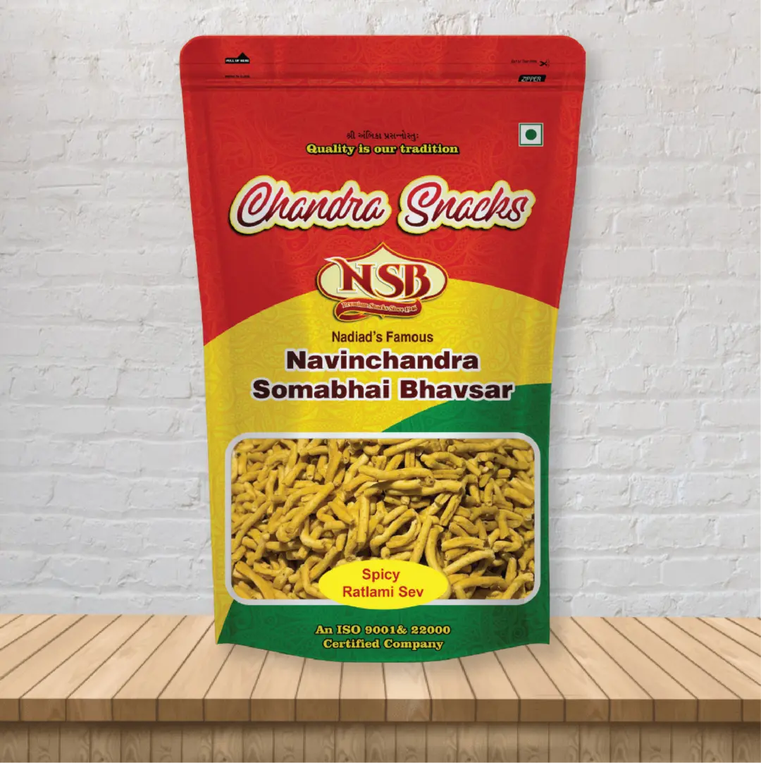 spicy-ratlami-sev from chandra snacks.