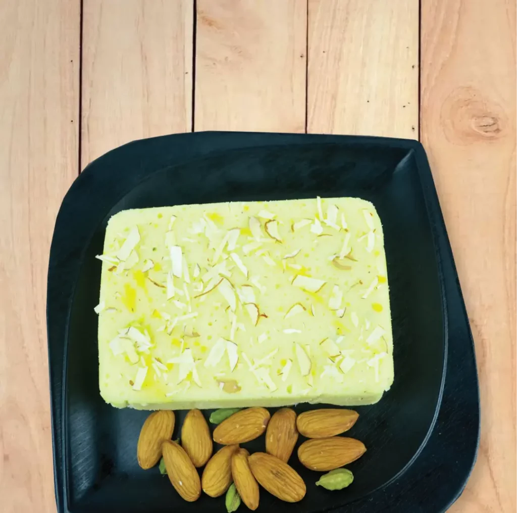 Badam Halvo From Chandra Snacks.