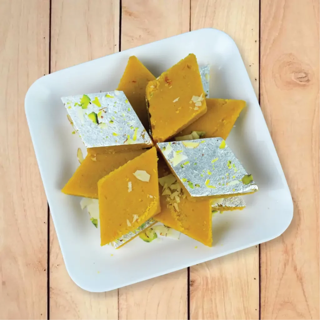 Kesar Katri From Chandra Snacks.
