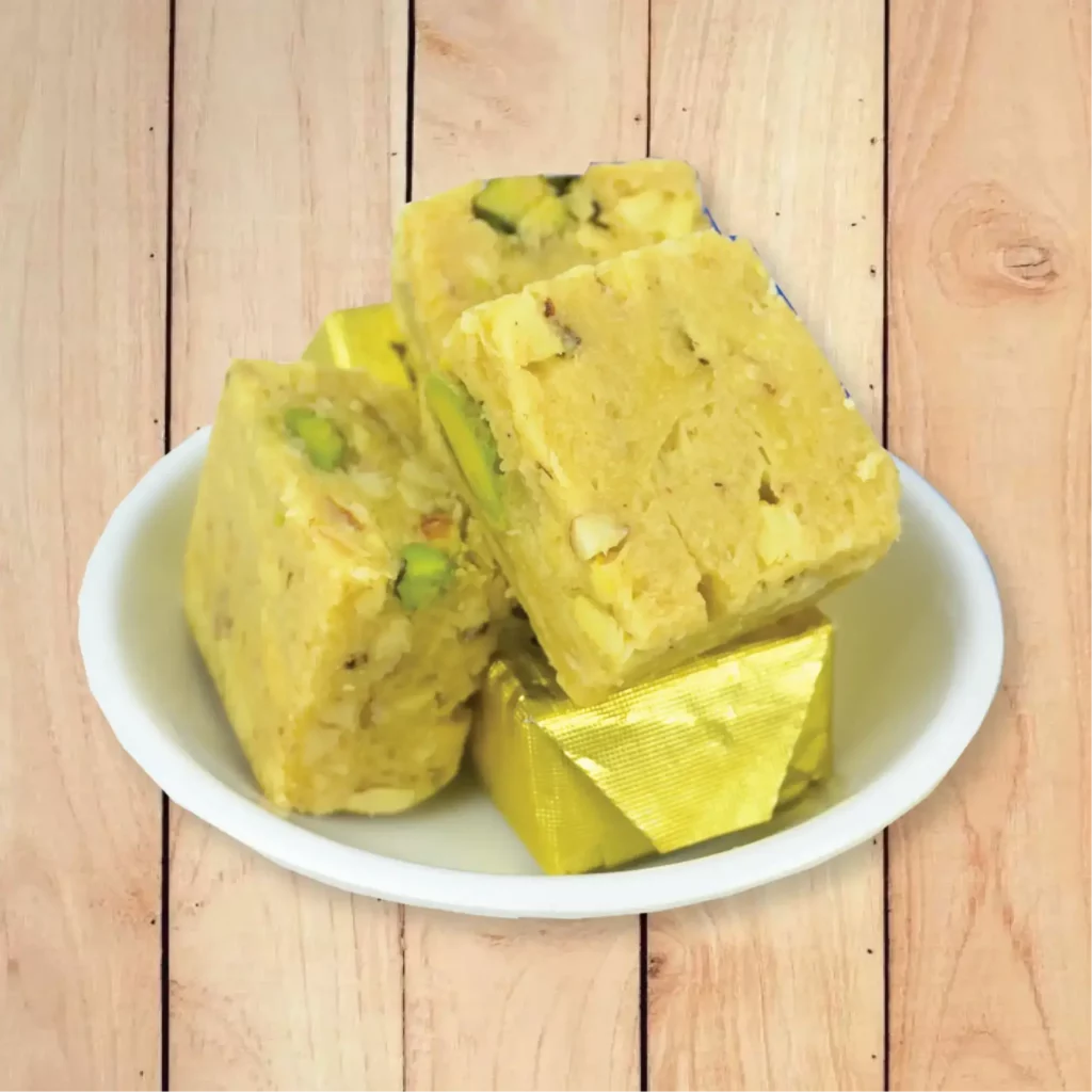 Kaju Mava Bites from Chandra snacks.
